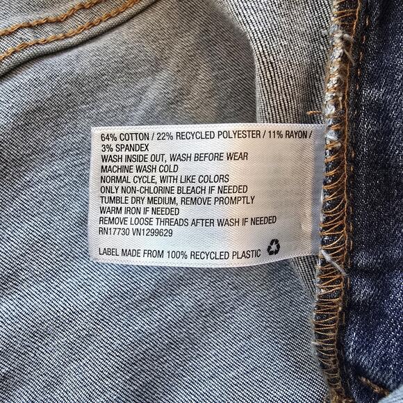 Wild Fable Jeans Womens 4 Low-Rise Flare Flare Raw Hem Bohemian Festival Hippie - Picture 6 of 12